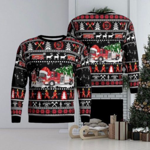 Fort Montgomery, New York, Fort Montgomery Fire District Aop Ugly Sweater Family Gift