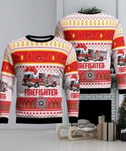 Fort Myers, Lee County, Florida, Iona Mcgregor Fire Protection & Rescue Service District Christmas Ugly Sweater 3D