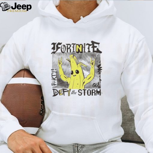 Fortnite Peely Defy The Storm T Shirt