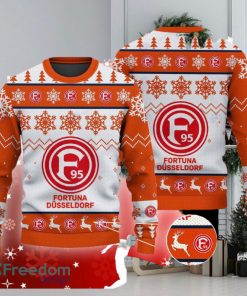 Fortuna Dusseldorf Big Logo Ugly Christmas Tree Orange Sweater For Men And Women