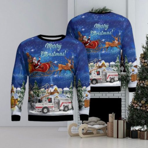 Foxborough, Massachusetts, Foxborough Fire Department Aop Ugly Sweater Family Gift