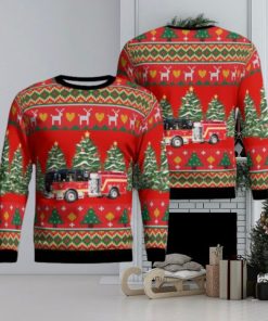 Framingham, Massachusetts, Framingham Fire Department Aop Ugly Sweater Family Gift