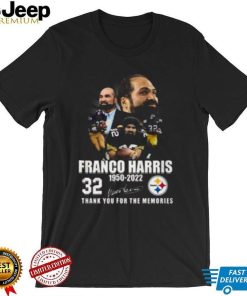 Franco Harris 1950 2022 32 Years Thank You For The Memories Franco Harris T Shirt