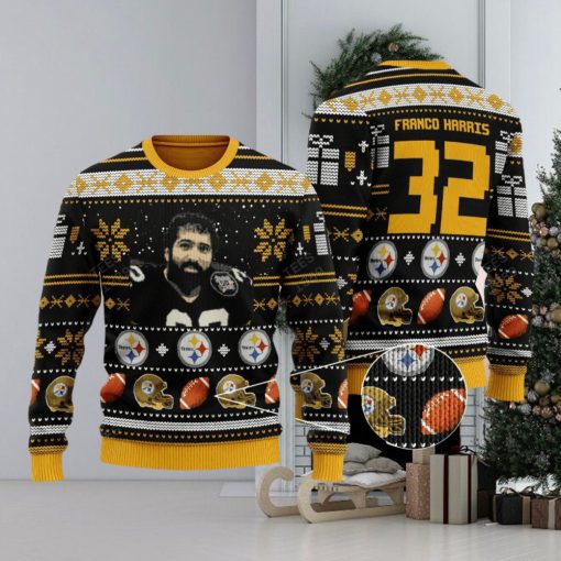 Franco Harris pittsburgh steelers NFL Ugly Christmas 3D Sweater For Men And Women