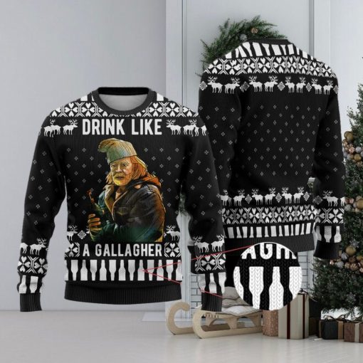 Frank Gallagher Shameless Ugly Christmas Sweater Black Gift For Men And Women