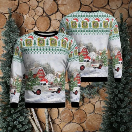 Franklintown, York County, Pennsylvania, Franklintown Community Fire Co Christmas Ugly Sweater 3d Xmas Gifty Gift