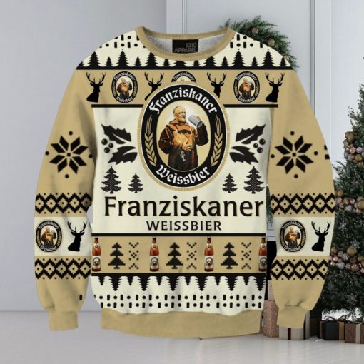 Franziskaner Hefe 3D Print Fun Christmas Sweater