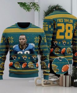 Fred Taylor Jacksonville Jaguars NFL Knitted Xmas Sweater AOP Gift Holidays