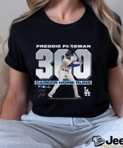 Freddie Freeman Los Angeles Dodgers Fanatics Branded 300 Career Home Runs T Shirt