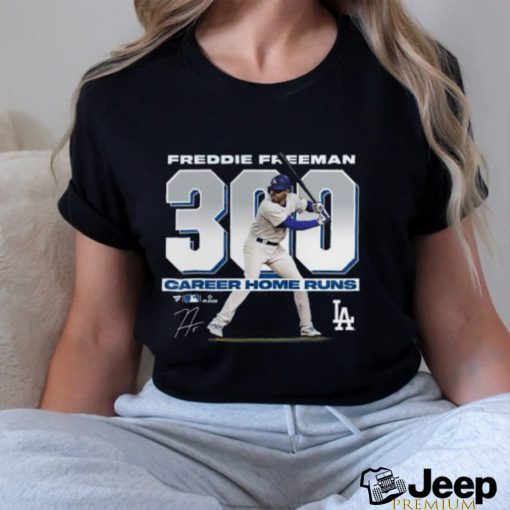 Freddie Freeman Los Angeles Dodgers Fanatics Branded 300 Career Home Runs T Shirt