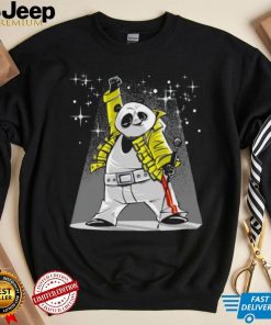 Freddie Mercury X Panda cartoon shirt