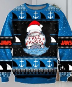 Free Hugs Sweatshirt Jaws Shark Ugly Sweater