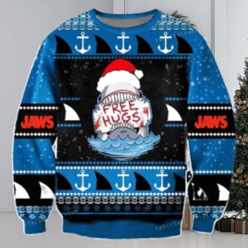 Free Hugs Sweatshirt Jaws Shark Ugly Sweater