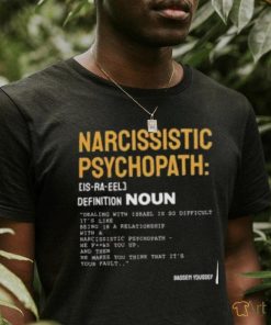 Free Palestine Narcissistic Psychopath Bassem Youssef T Shirt