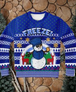 Freeze Snowman Ugly Christmas Sweater 3D Gift For Men And Women