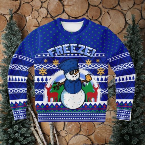 Freeze Snowman Ugly Christmas Sweater 3D Gift For Men And Women