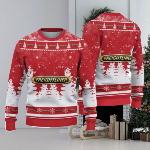 Freightliner Logo Wearing Santa Hat Christmas Gift Ugly Christmas Sweater Christmas Gift Ideas