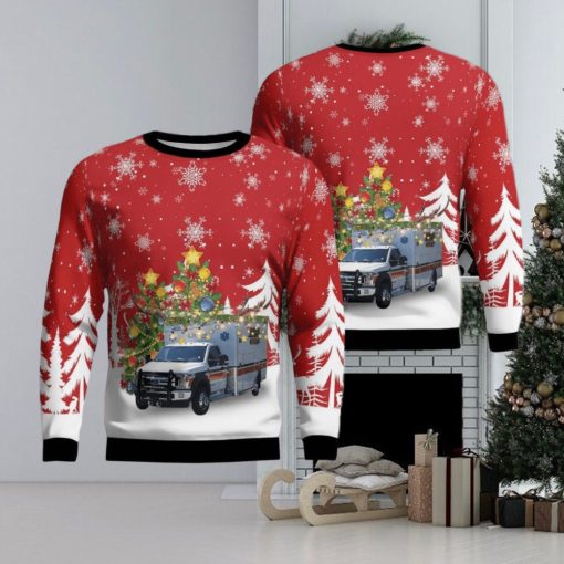 Fremont, Ohio, Sandusky County Ems Christmas Ugly Sweater 3D Gift For Men And Women