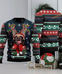 French Bulldog Christmas Knitted 3D Family Christmas Sweater