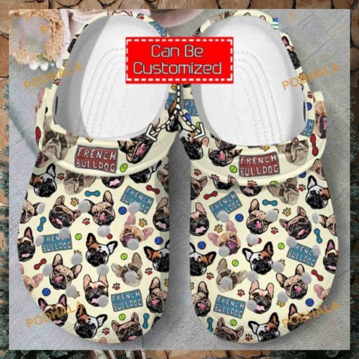 French Bulldog Crocs Stylish Animal Print Clog Shoes