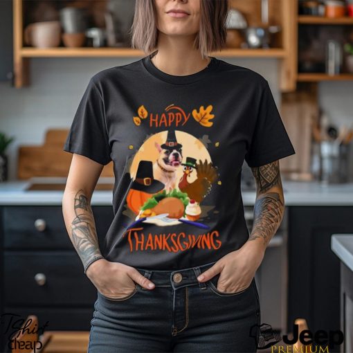 French Bulldog Happy Thanksgiving Halloween T Shirt