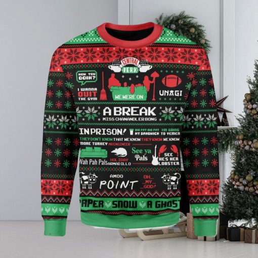 Friend A Break Central Perk Ugly Christmas Sweater Xmas Gift Men And Women Christmas Sweater