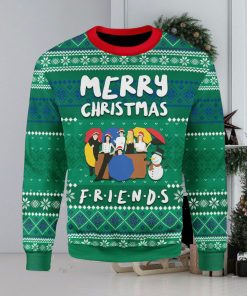 Friends And Snowman Ugly Christmas Sweater Xmas Gift Men And Women Christmas Sweater