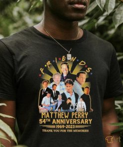 Friends Matthew Perry 54th anniversary 2969 2023 thank you for the memories signature shirt