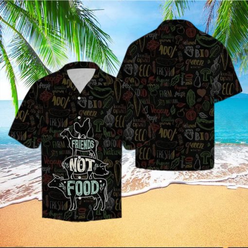 Friends Not Food Vegan Hawaiian Shirt