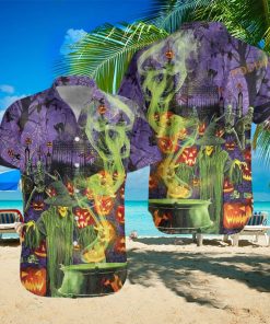 Fright Night Witch Hour Halloween Hawaiian Shirt