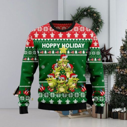 Frog Christmas Tree Ugly Christmas Sweater