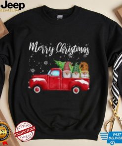 Frohe Weihnachten Baum Drei Gnome Red Truck Xmas’ Männer Funktions T Shirt