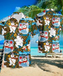 Frosty The Snowman Hawaiian Shirt And Short Set Gift Men Women