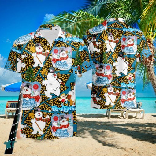 Frosty The Snowman Hawaiian Shirt And Short Set Gift Men Women