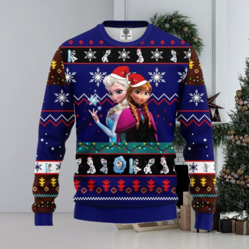 Frozen Ugly Christmas Sweater Blue Ideas For Men Women