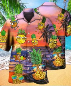 Fruit Pineapple Funny Summer Hawaiian Shirt