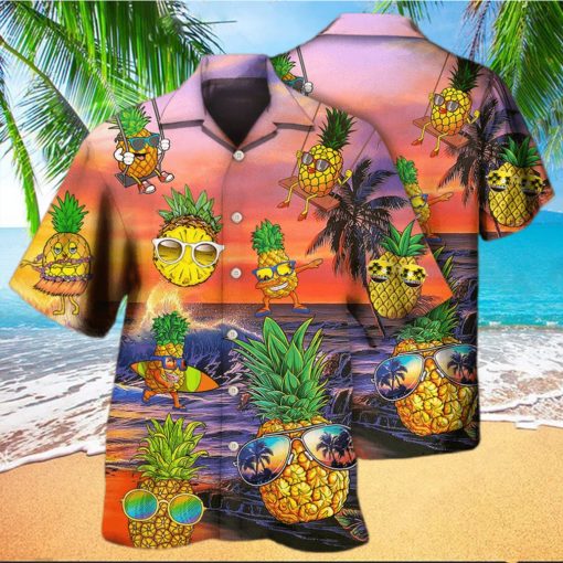 Fruit Pineapple Funny Summer Hawaiian Shirt