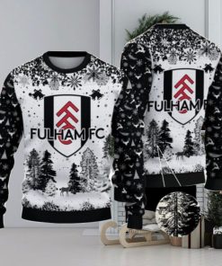 Fulham Big Logo Pine Trees Big Fans Gift Christmas Sweater For Men And Women