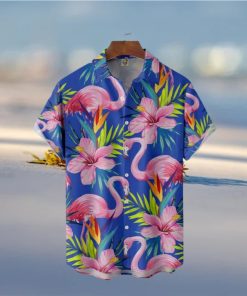 Funny Aloha Flamingo Hawaiian Shirt Summer Gift For Friend