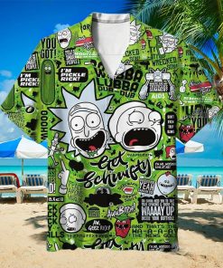 Funny Aloha Rick And Morty Hawaiian Shirt Summer Trip Gift Vnp7kWFuy