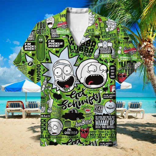 Funny Aloha Rick And Morty Hawaiian Shirt Summer Trip Gift Vnp7kWFuy
