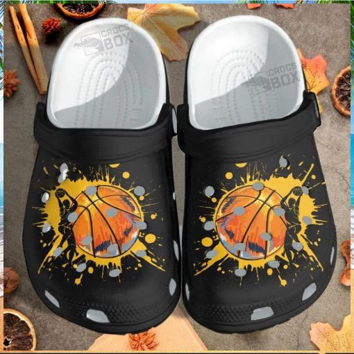 Funny Basketball Sport Black Crocs