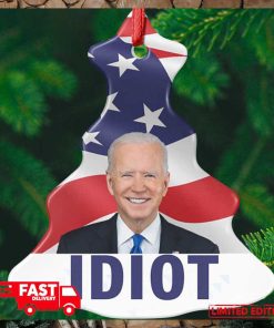 Funny Biden Idiot Christmas Tree Decorations 2023 Ornament