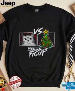 Funny Cat Christmas Tree Cat Versus Christmas Tree Gift Cat Lovers shirt