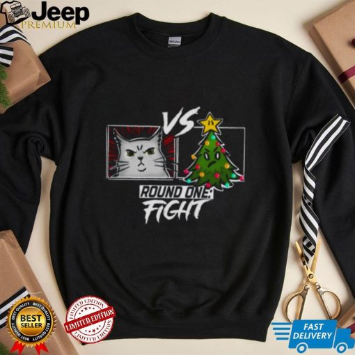 Funny Cat Christmas Tree Cat Versus Christmas Tree Gift Cat Lovers shirt