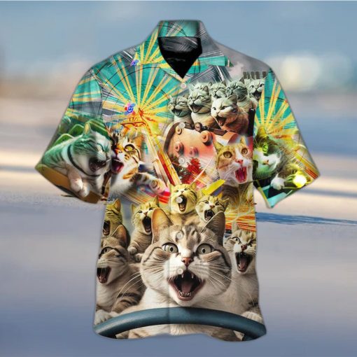 Funny Cat Hawaiian Shirt Gift For Beach Vacation