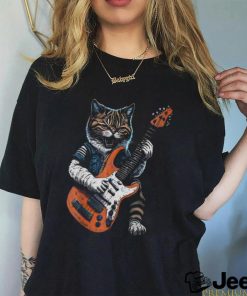 Funny Cat Playing Guitar Shirt