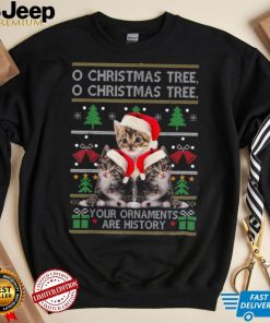 Funny Cats Christmas Ornaments Pajama Family Cat Lover Shirt