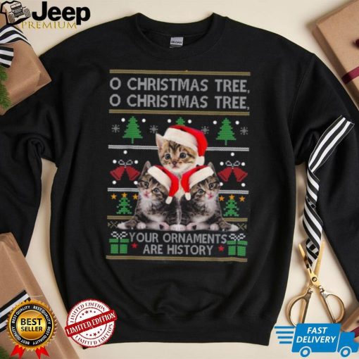 Funny Cats Christmas Ornaments Pajama Family Cat Lover Shirt