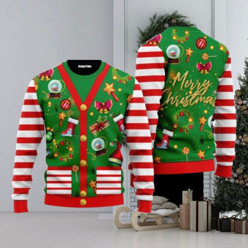 Funny Christmas Cardigan Style Ugly Christmas Sweater For Men And Women